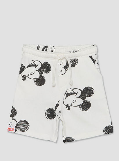 Disney Crew Neck Short Sleeves T-shirt and Shorts Set with Mickey Mouse Print-baby-boys-clothing-setsandcoords-image-4