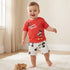 Disney Crew Neck Short Sleeves T-shirt and Shorts Set with Mickey Mouse Print - 12-18 MTHS