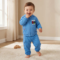 Hooded Long Sleeves Sweatshirt and Joggers Set with Avengers Print-undefined-image-1