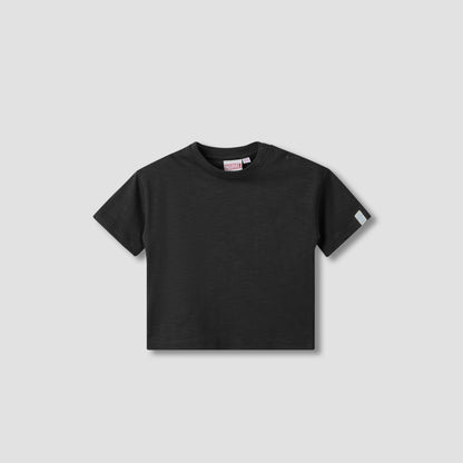 Crew Neck Short Sleeves T-shirt and Dungaree Set with Avengers Print