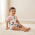 Crew Neck Short Sleeves T-shirt and Dungaree Set with Avengers Print - Multicolour / 12-18 mths