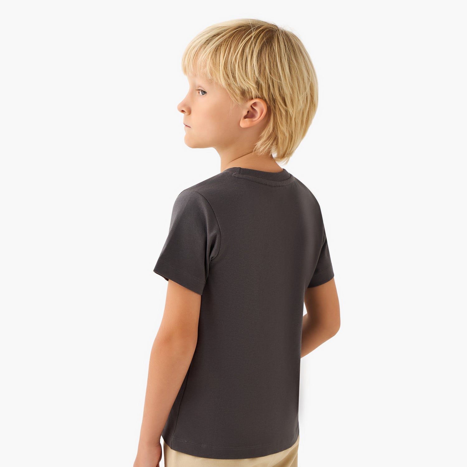 Juniors Crew Neck Short Sleeves T-shirt with Dinosaur Print