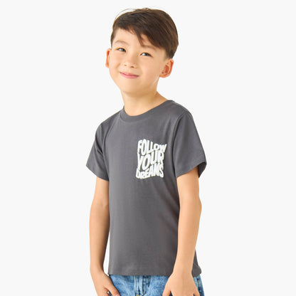 Pack of 2 Juniors Crew Neck Short Sleeves T-shirt with Assorted Print