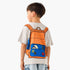 Juniors Crew Neck Short Sleeve T-shirt with Backpack Print - Grey / 1-2 yrs