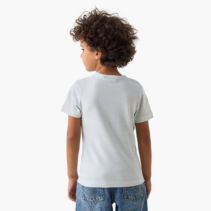Juniors Henley Neck Short Sleeves T-shirt with Button Placket