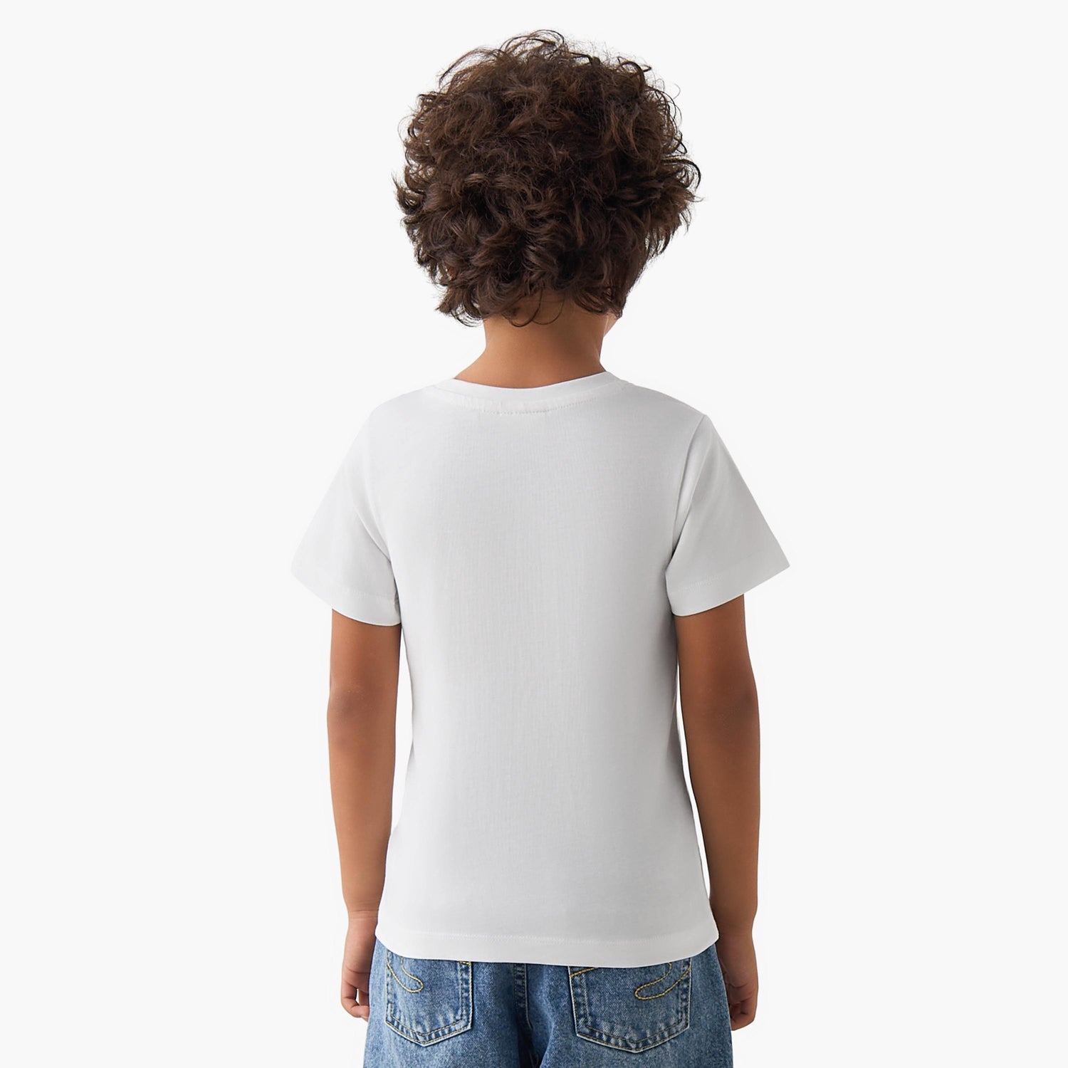 Juniors Crew Neck Short Sleeves T-shirt with Crocodile Graphic Print