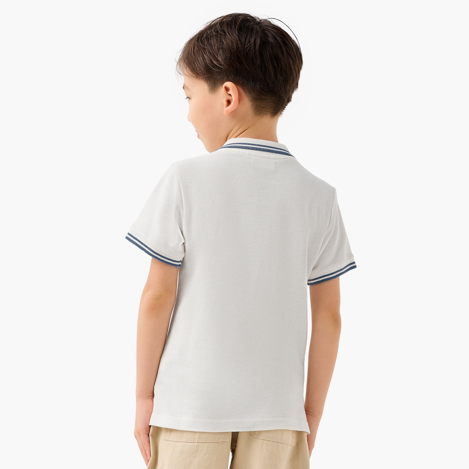 Juniors Collared Short Sleeves Polo T-shirt with Embroidery