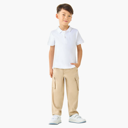 Juniors Collared Short Sleeve Polo T-shirt with Embroidery