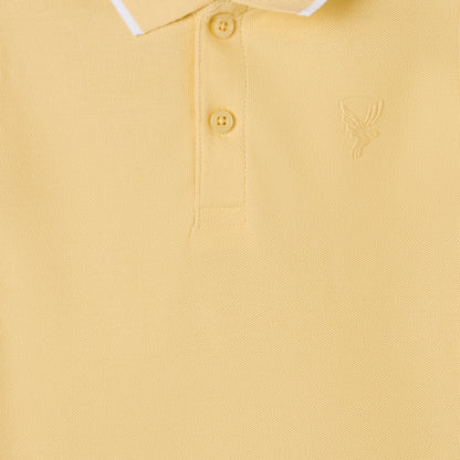 Juniors Boys Collared Short Sleeves T-shirt with Embroidery