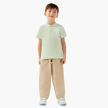 Juniors Collared Short Sleeves Polo T-shirt with Embroidery