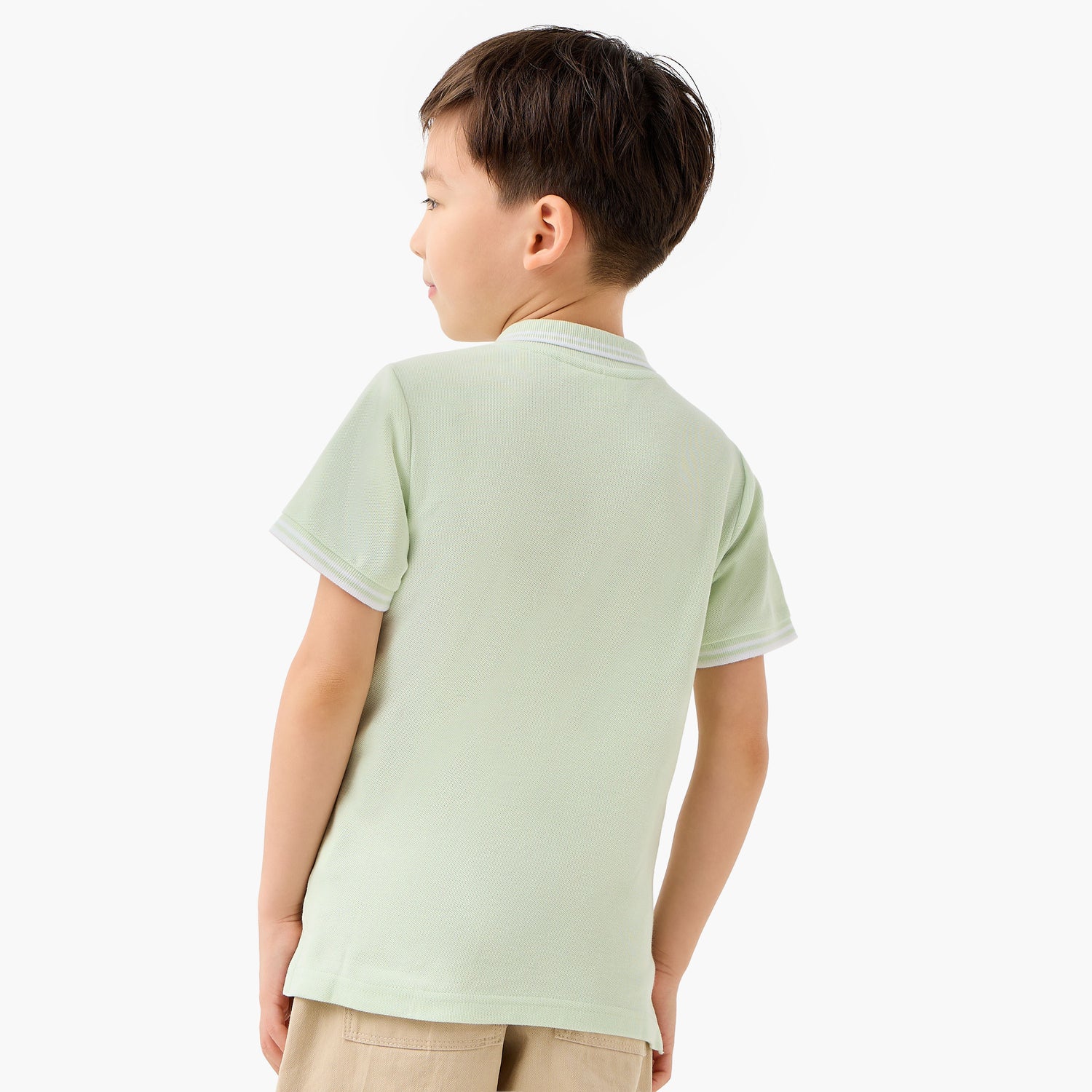 Juniors Collared Short Sleeves Polo T-shirt with Embroidery