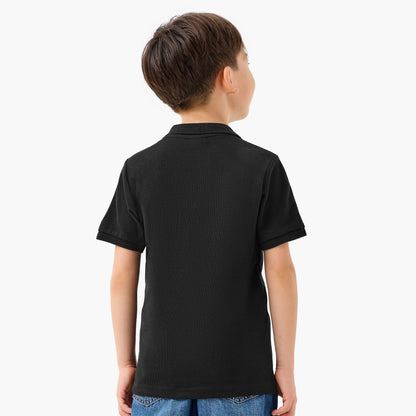 Juniors Collared Short Sleeves Polo T-shirt with Embroidery