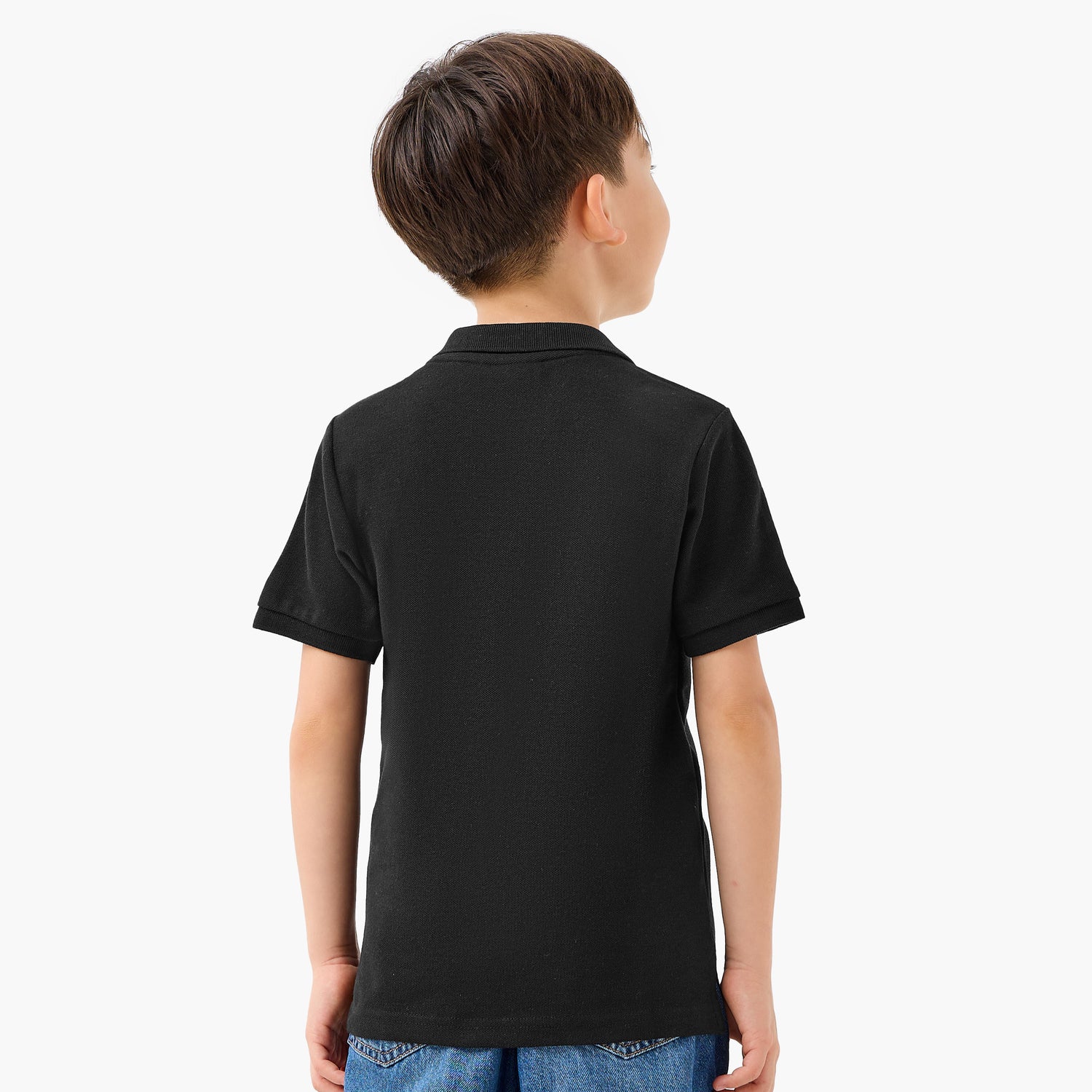 Juniors Collared Short Sleeves Polo T-shirt with Embroidery