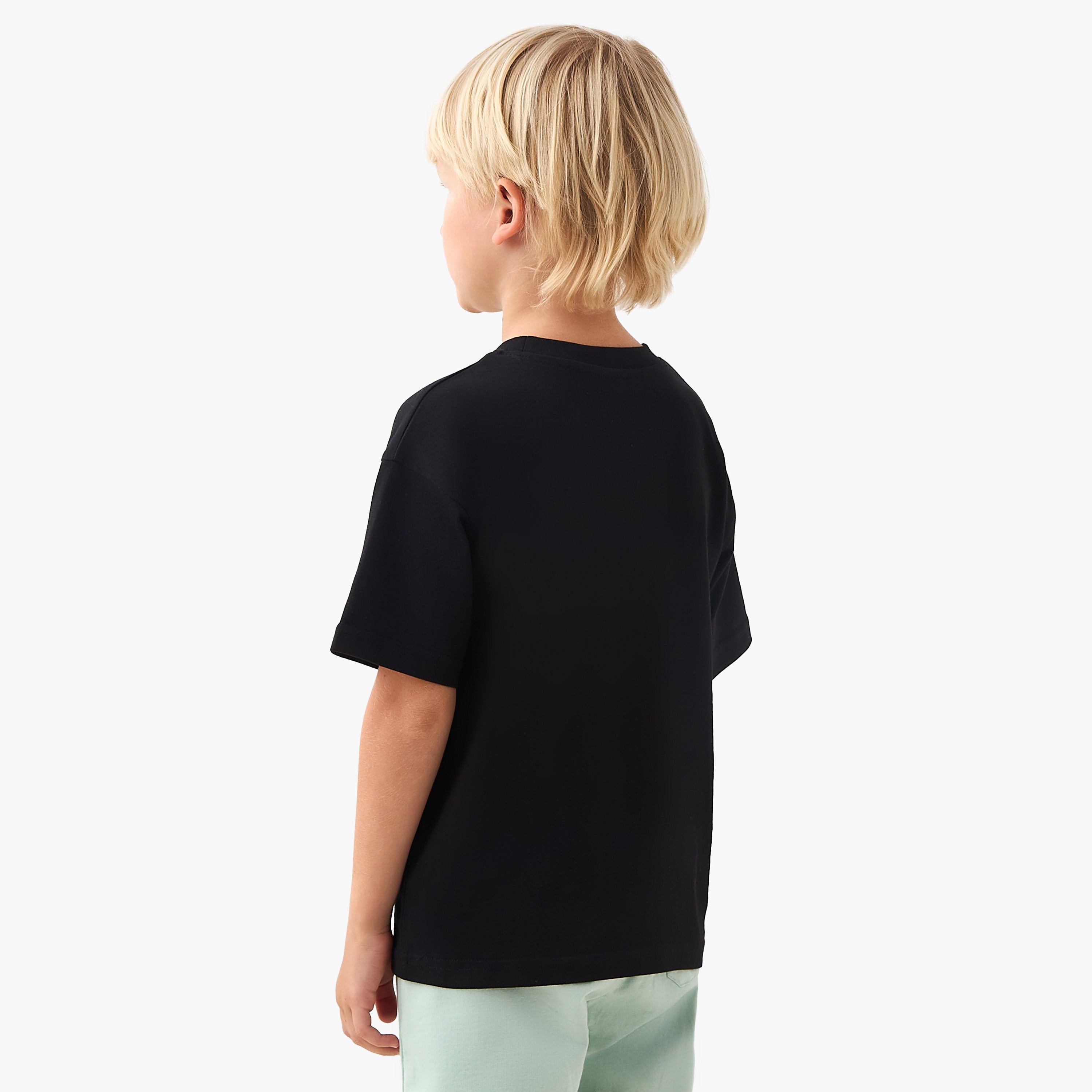 Juniors Crew Neck Short Sleeves T-shirt with Chest Pocket