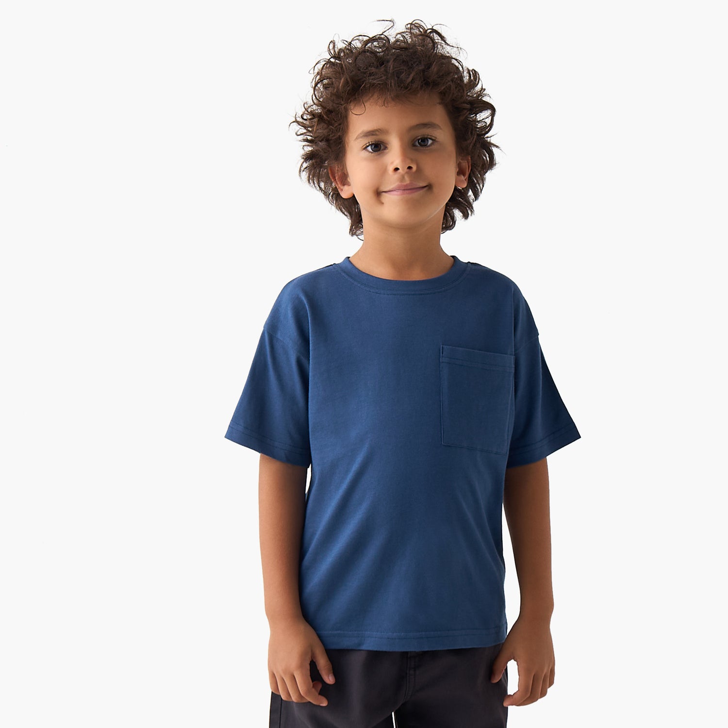 Pack of 3 Juniors Crew Neck Short Sleeves T-shirt with Chest Pocket