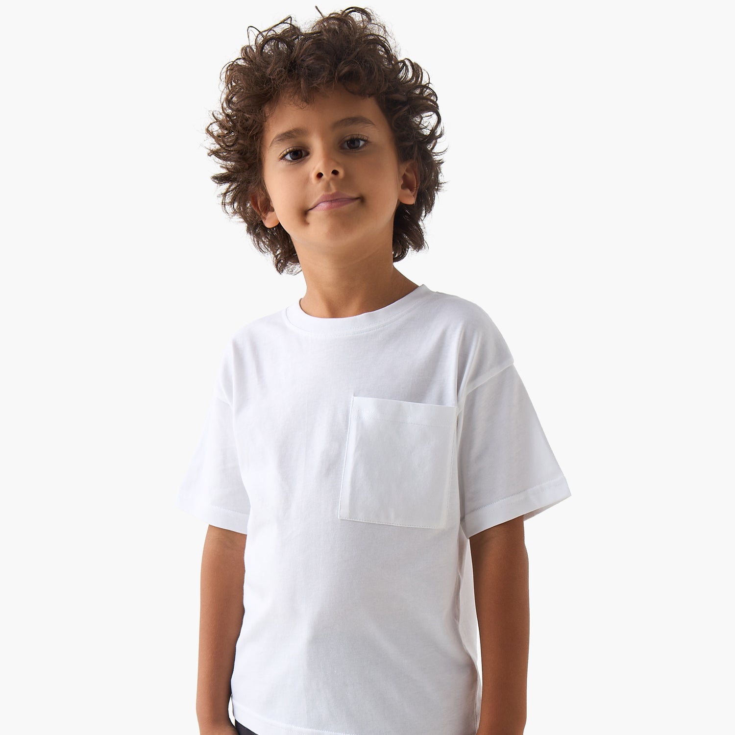 Pack of 3 Juniors Crew Neck Short Sleeves T-shirt with Chest Pocket