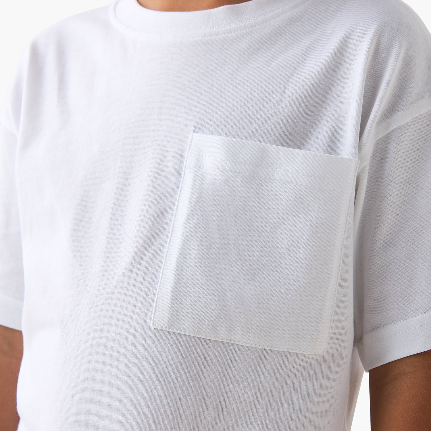 Pack of 3 Juniors Crew Neck Short Sleeves T-shirt with Chest Pocket