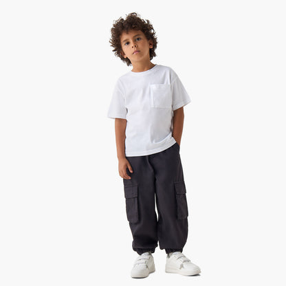 Pack of 3 Juniors Crew Neck Short Sleeves T-shirt with Chest Pocket