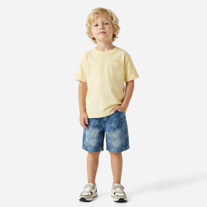Juniors Crew Neck Short Sleeves T-shirt with Chest Pocket