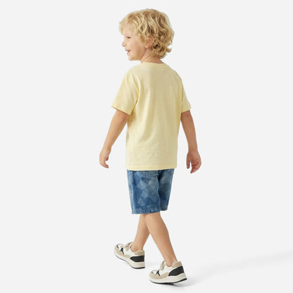 Juniors Crew Neck Short Sleeves T-shirt with Chest Pocket