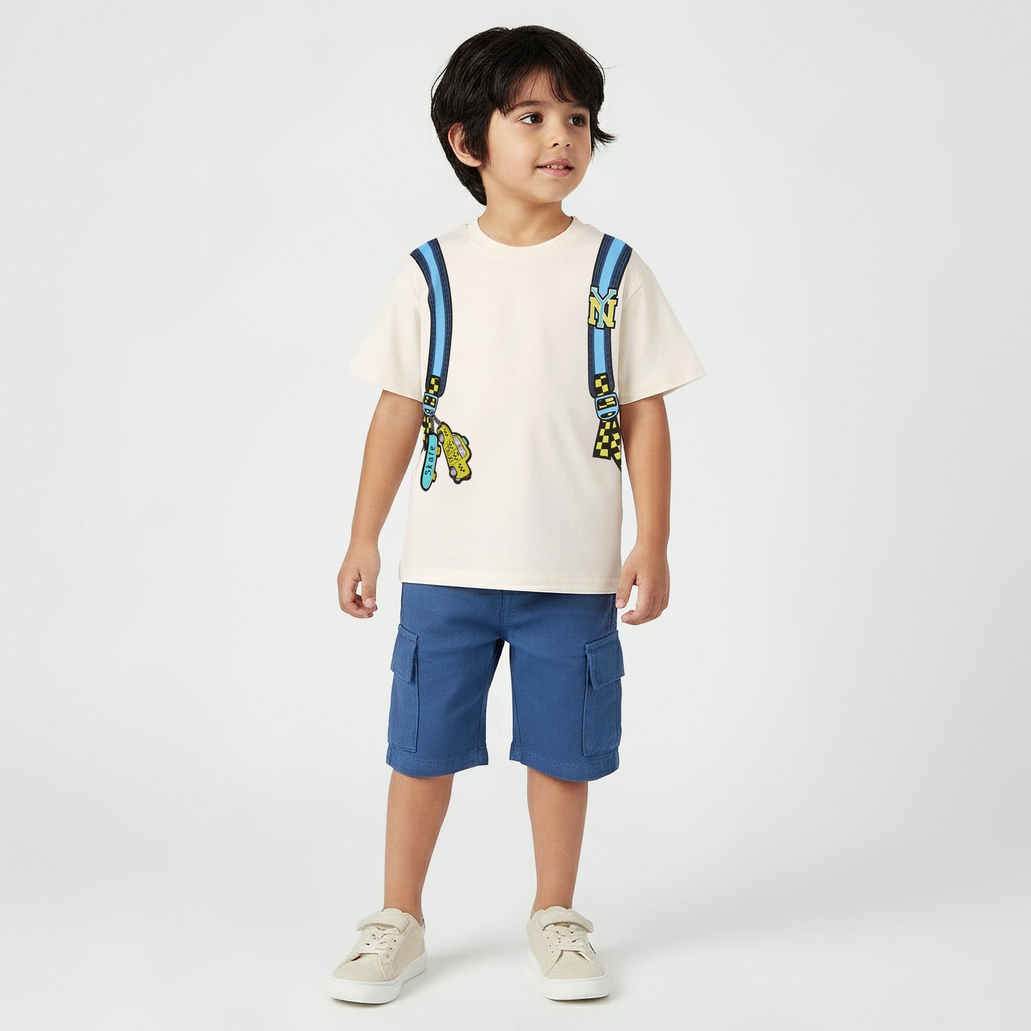 Juniors Crew Neck Short Sleeves T-shirt with Graphic Print