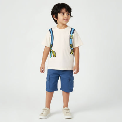 Juniors Crew Neck Short Sleeves T-shirt with Graphic Print