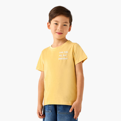 Pack of 2 Juniors Round Neck Short Sleeves T-shirt with Assorted Print