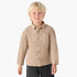 Juniors Long Sleeves Shirt with Chest Pocket - Beige / 1-2 yrs