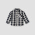 Juniors Long Sleeves Shirt with Checked Design - Black / 1-2 yrs