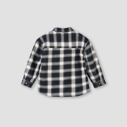 Juniors Long Sleeves Shirt with Checked Design