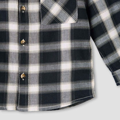Juniors Long Sleeves Shirt with Checked Design