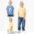 Pack of 2 Juniors Crew Neck Short Sleeves T-shirt with Assorted Design - Multicolour / 1-2 yrs