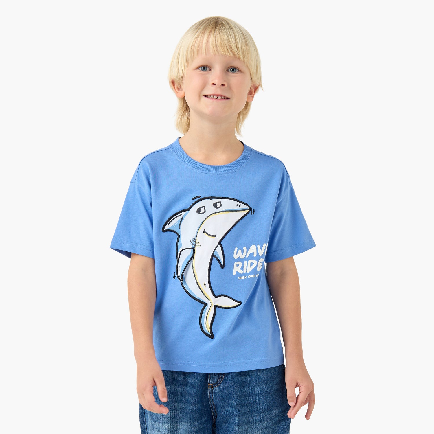 Pack of 2 Juniors Crew Neck Short Sleeves T-shirt with Assorted Design