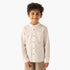 Juniors Long Sleeves Shirt with Stripes - Cream / 1-2 yrs