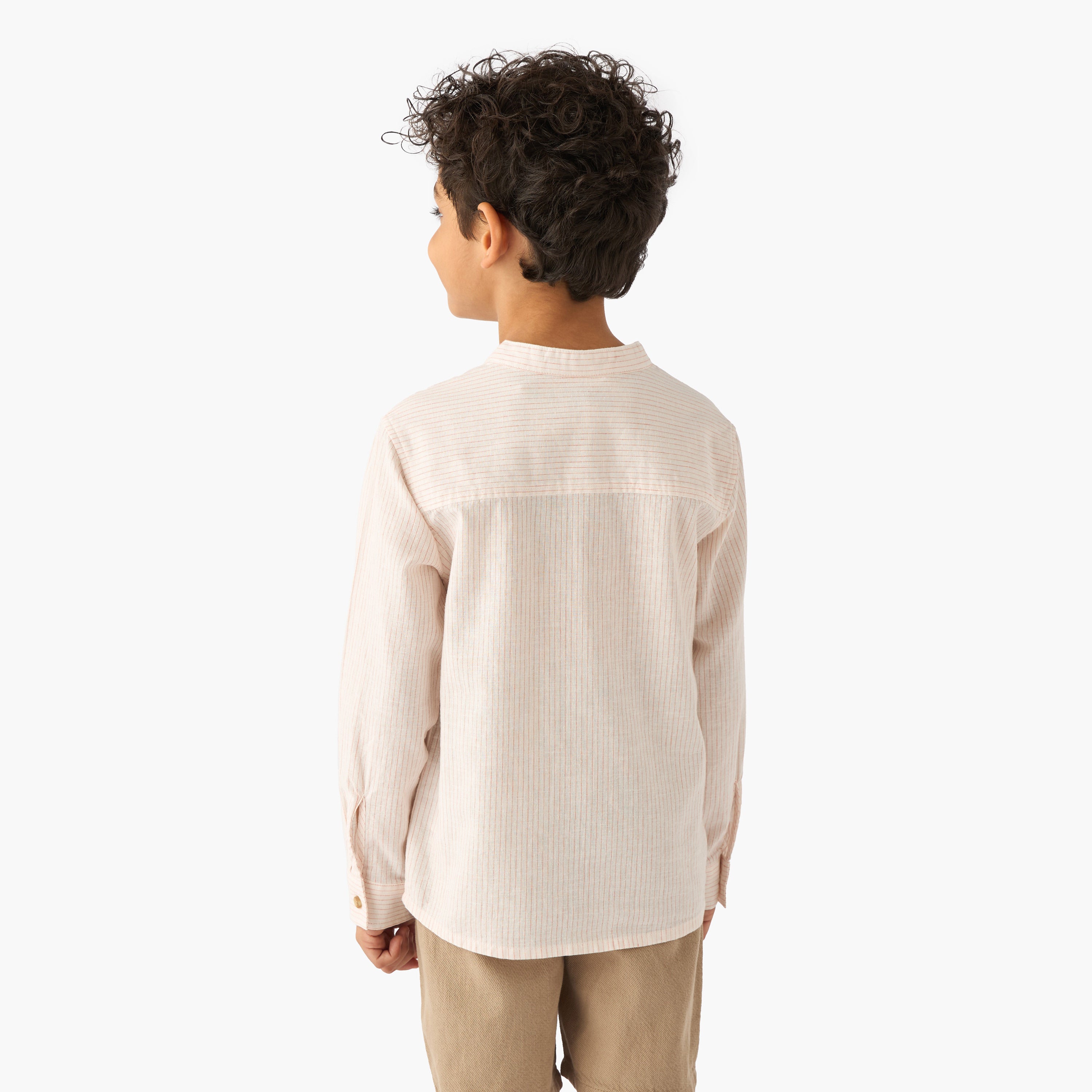 Juniors Long Sleeves Shirt with Stripes