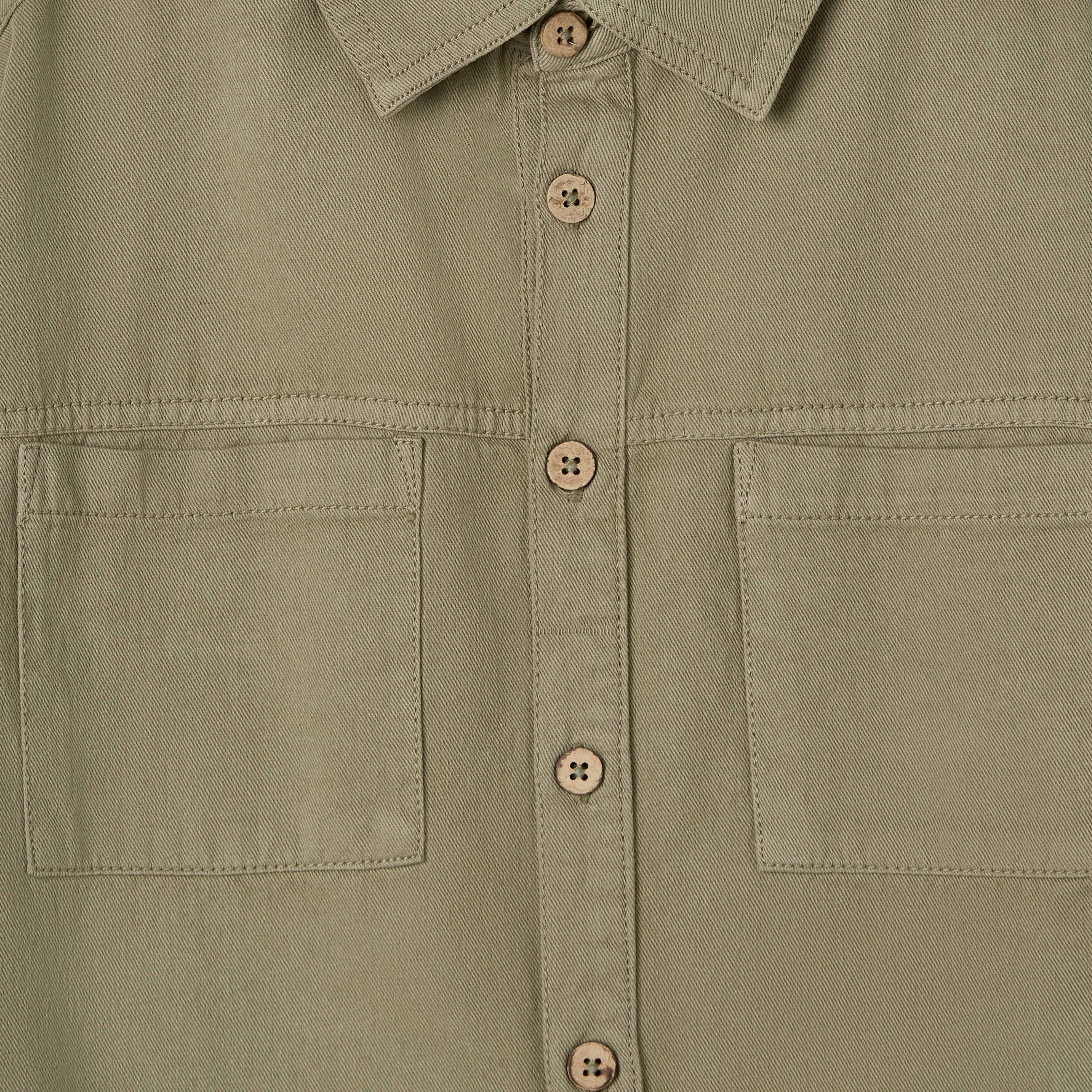 Juniors Long Sleeve Shirt with Pockets