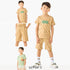 Set of 3 Juniors Crew Neck Short Sleeves T-shirt and Shorts Set with Print - Multicolour / 1-2 yrs