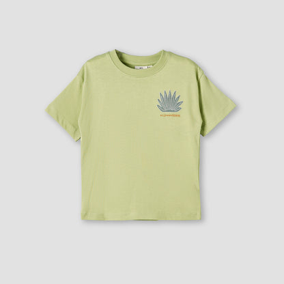 Juniors Crew Neck Short Sleeves T-shirt and Shorts Set with Embroidery