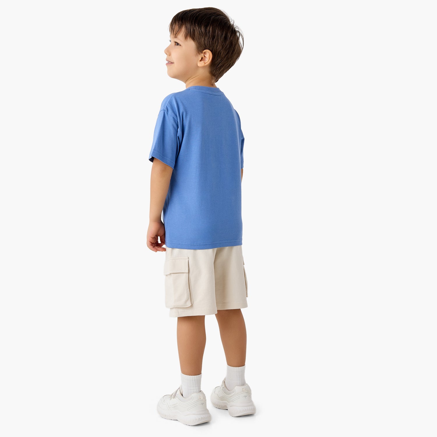 Juniors Crew Neck Short Sleeves T-shirt and Shorts Set with Embroidery