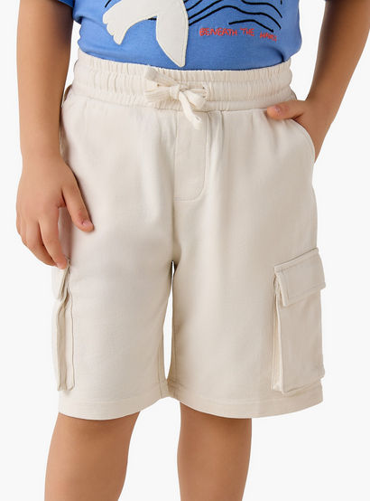 Juniors Crew Neck Short Sleeves T-shirt and Shorts Set with Embroidery-boys-clothing-setsandcoords-image-4