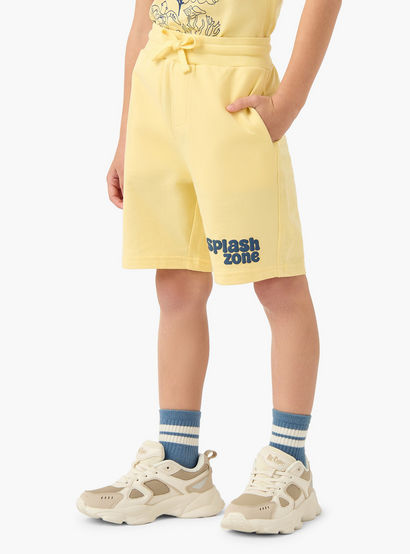 Set of 3 Juniors Crew Neck Short Sleeve T-shirt and Shorts Set with Drawstring Closure-boys-clothing-setsandcoords-image-6