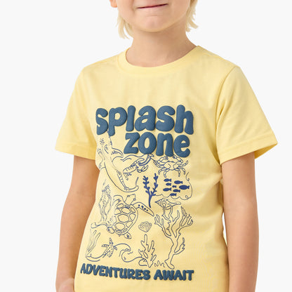 Set of 3 Juniors Crew Neck Short Sleeve T-shirt and Shorts Set with Drawstring Closure