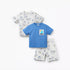 Set of 3 Juniors Crew Neck Short Sleeve T-shirt and Shorts Set with Drawstring Closure - Multicolour / 1-2 yrs