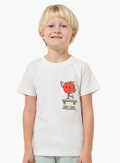 Set of 3 Juniors Crew Neck Short Sleeves T-shirt and Shorts Set with New York Print-boys-clothing-setsandcoords-image-2