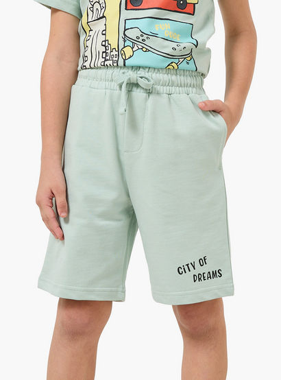 Set of 3 Juniors Crew Neck Short Sleeves T-shirt and Shorts Set with New York Print-boys-clothing-setsandcoords-image-4