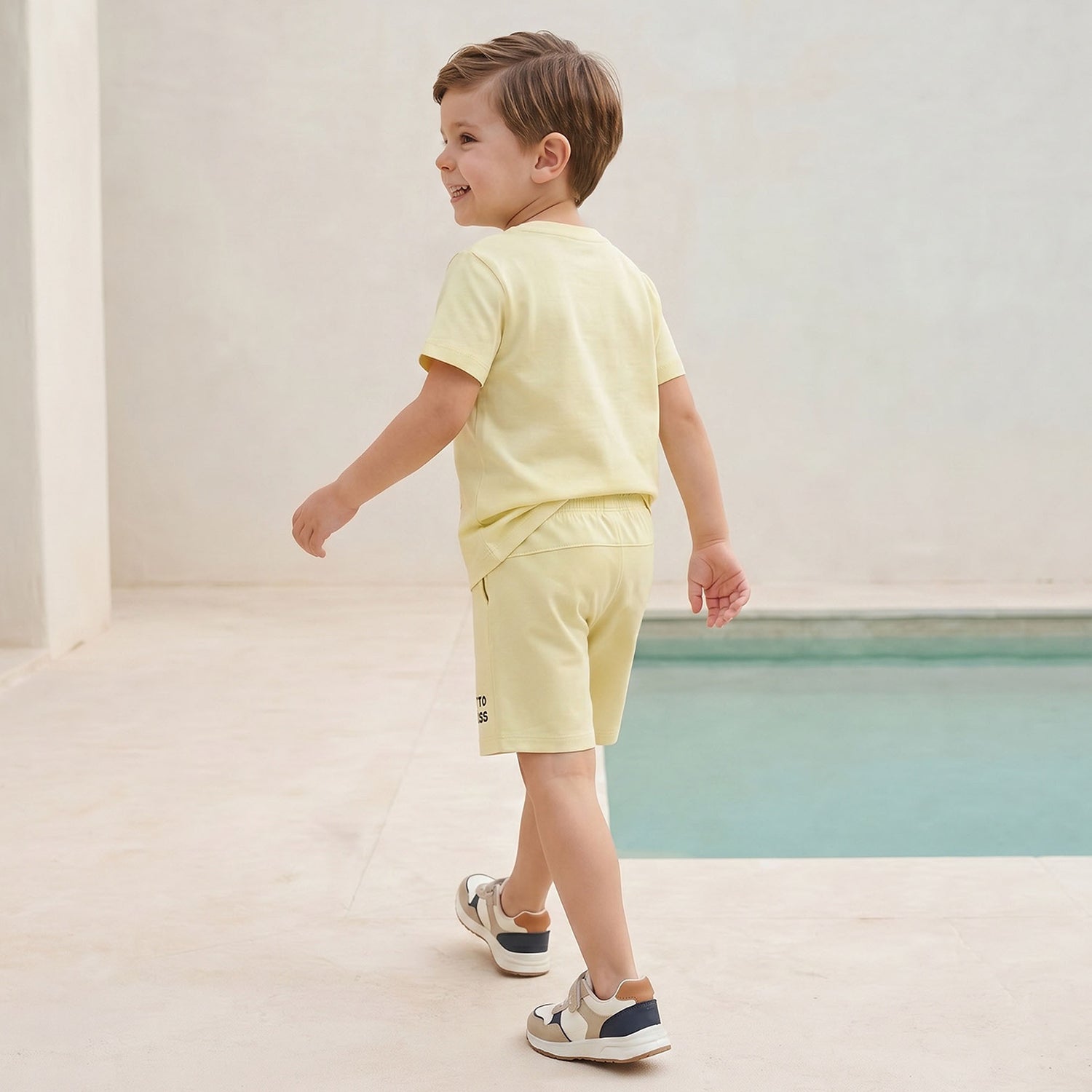 Set of 3 Juniors Crew Neck Short Sleeve T-shirt and Shorts Set with Assorted Print