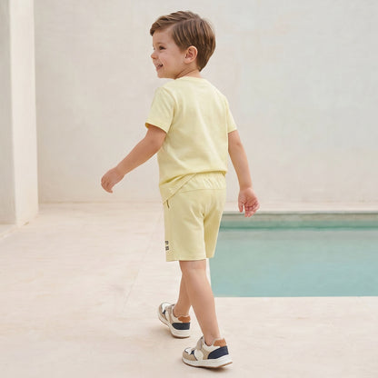 Set of 3 Juniors Crew Neck Short Sleeve T-shirt and Shorts Set with Assorted Print