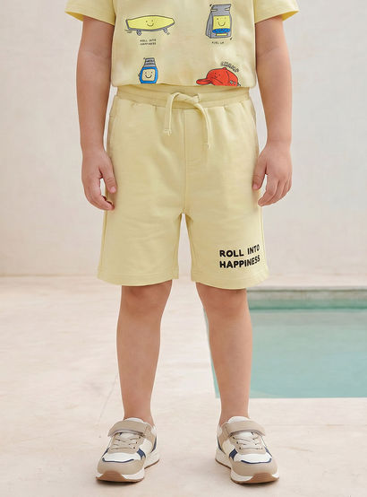 Set of 3 Juniors Crew Neck Short Sleeve T-shirt and Shorts Set with Assorted Print-boys-clothing-setsandcoords-image-6