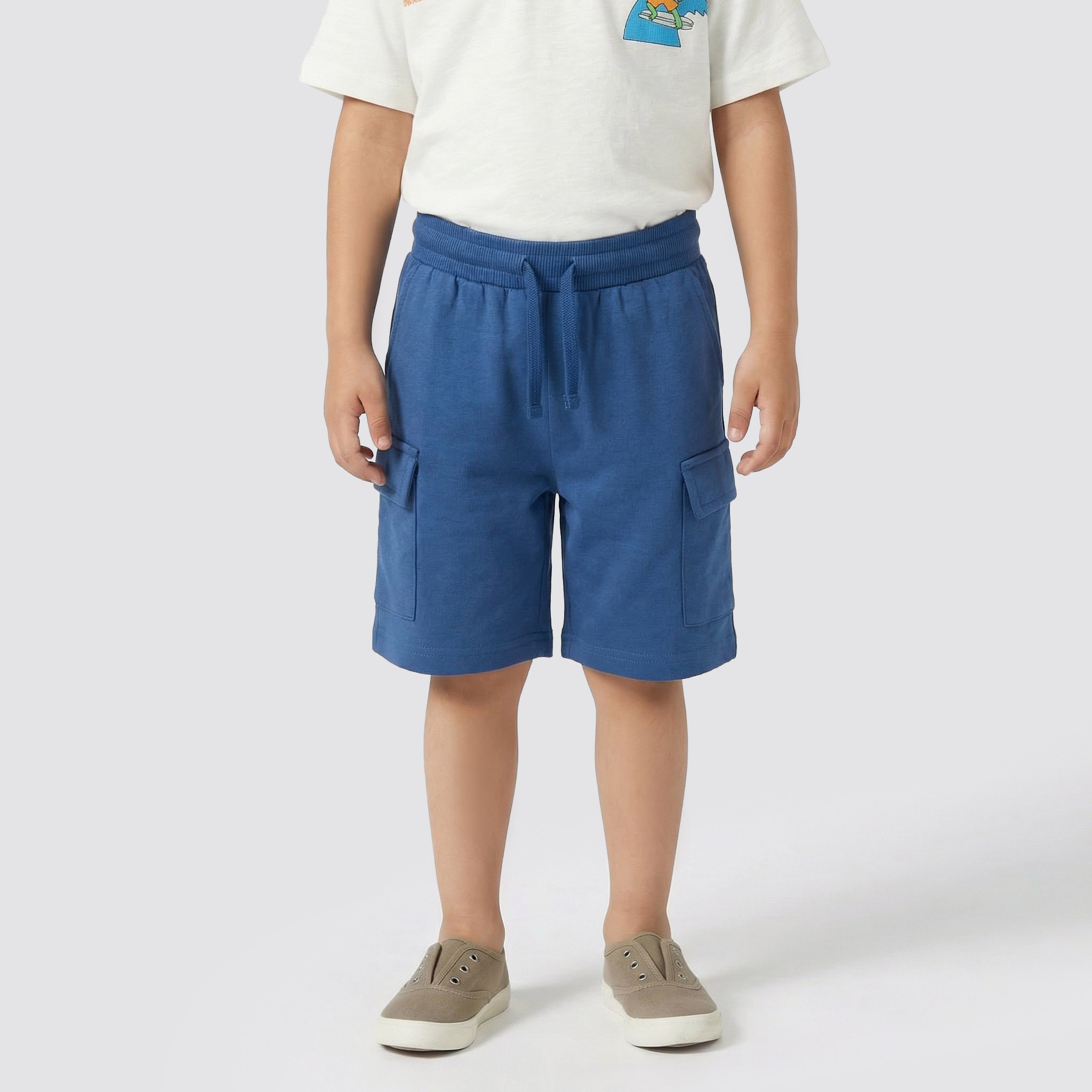 Juniors Crew Neck Short Sleeves T-shirt and Shorts Set with Graphic Print