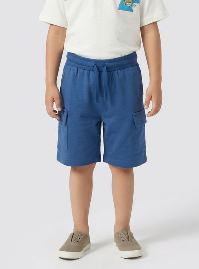 Juniors Crew Neck Short Sleeves T-shirt and Shorts Set with Graphic Print-boys-clothing-setsandcoords-image-3